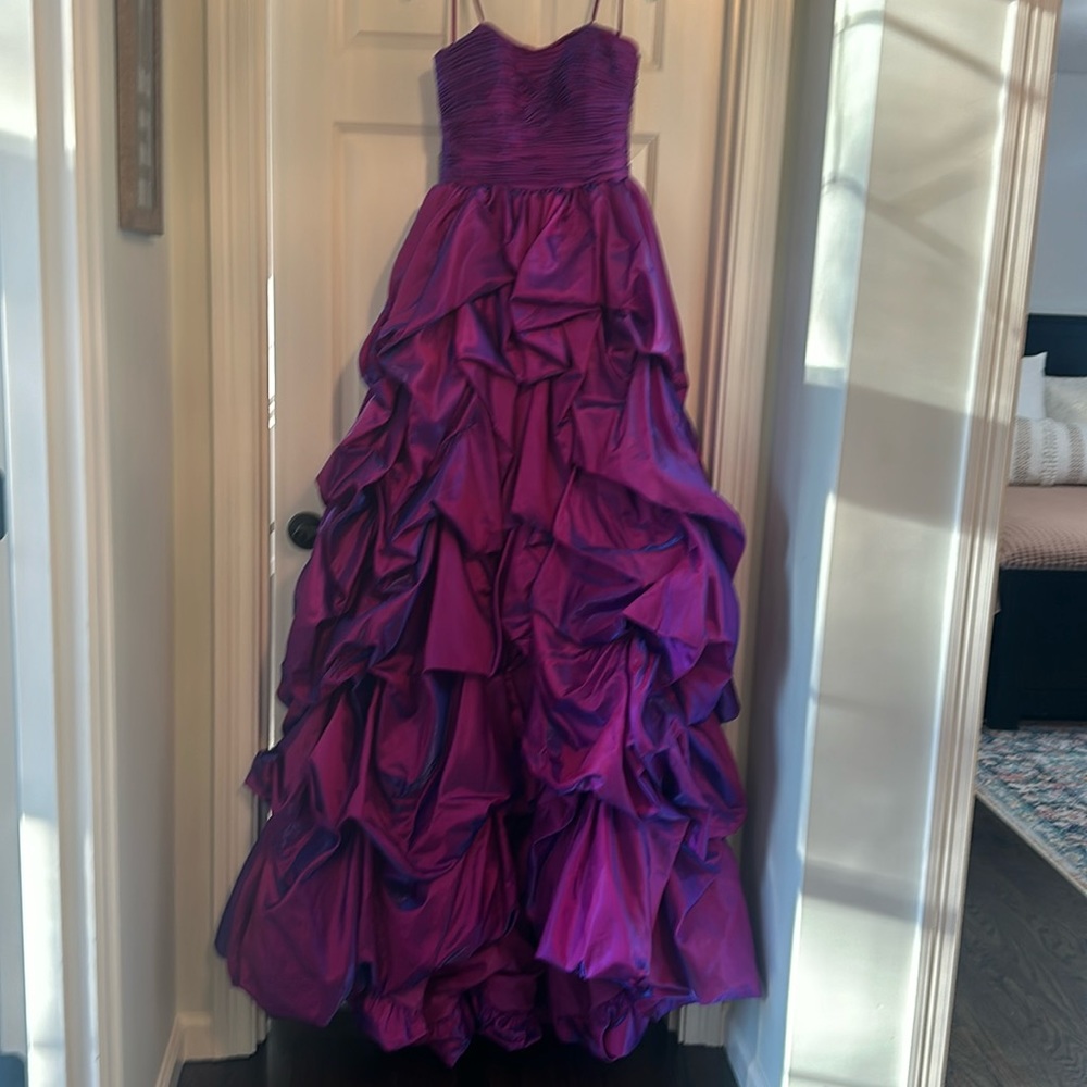 Ashley Lauren Magenta Ballgown